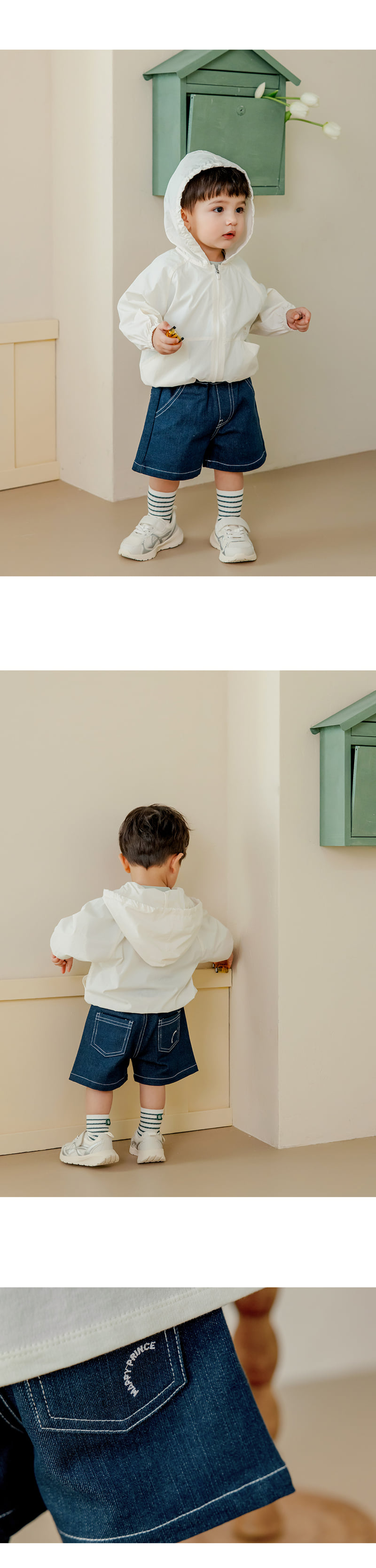 Kids Clara - Korean Baby Fashion - #babyootd - Vito Wide Denim Shorts - 7