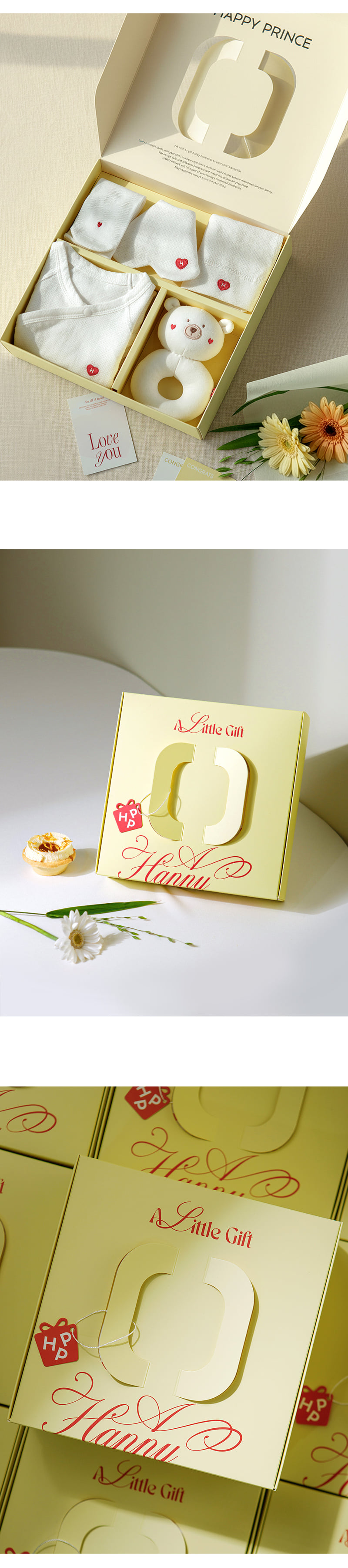Kids Clara - Korean Baby Fashion - #babyootd - Happy Baby Summer Newborn Gift Set 5P - 7