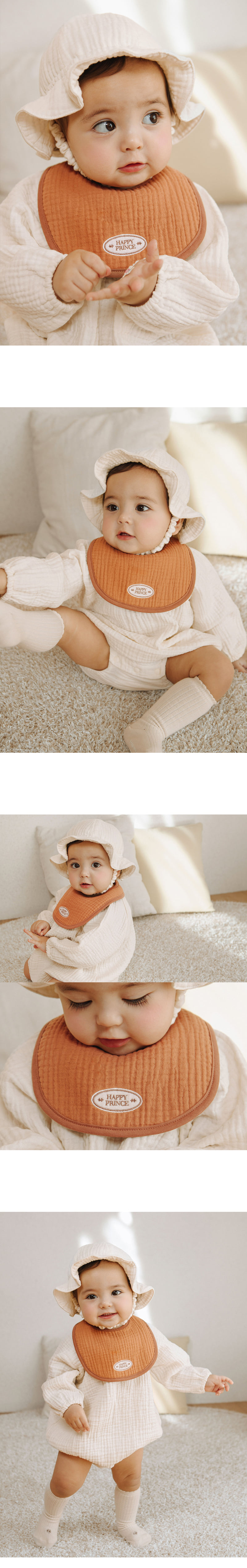 Kids Clara - Korean Baby Fashion - #babyoutfit - Loving Yoru Baby Bib 3-Piece Set (Shopping Bag Included) - 8