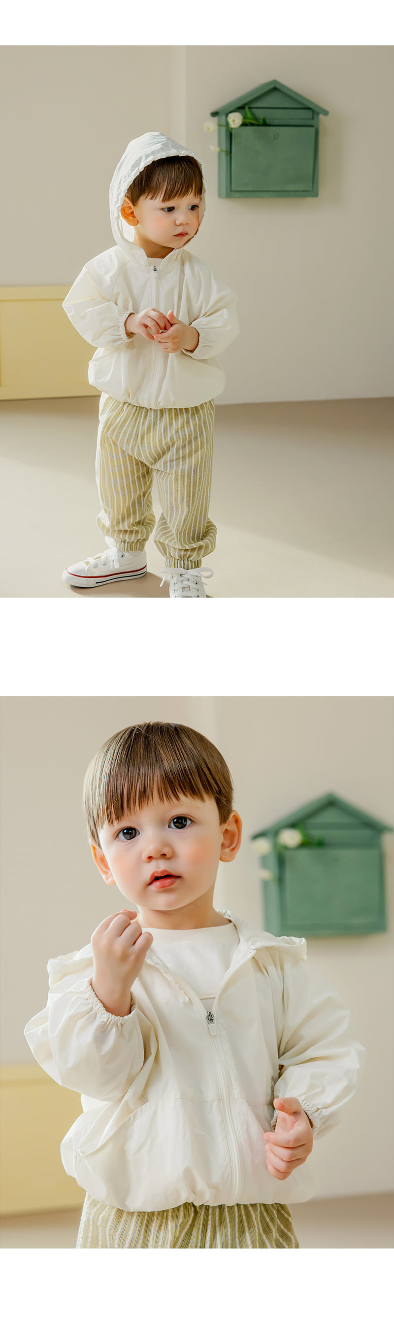 Kids Clara - Korean Baby Fashion - #babyoutfit - Lennon Baby Windbreaker Jumper - 3