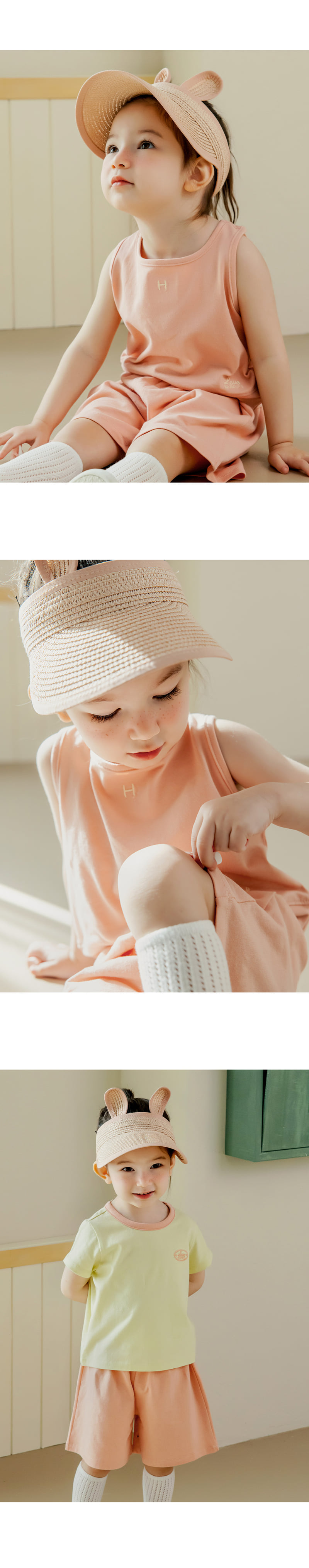 Kids Clara - Korean Baby Fashion - #babyoutfit - Rabbit Straw Baby Sun Cap - 4