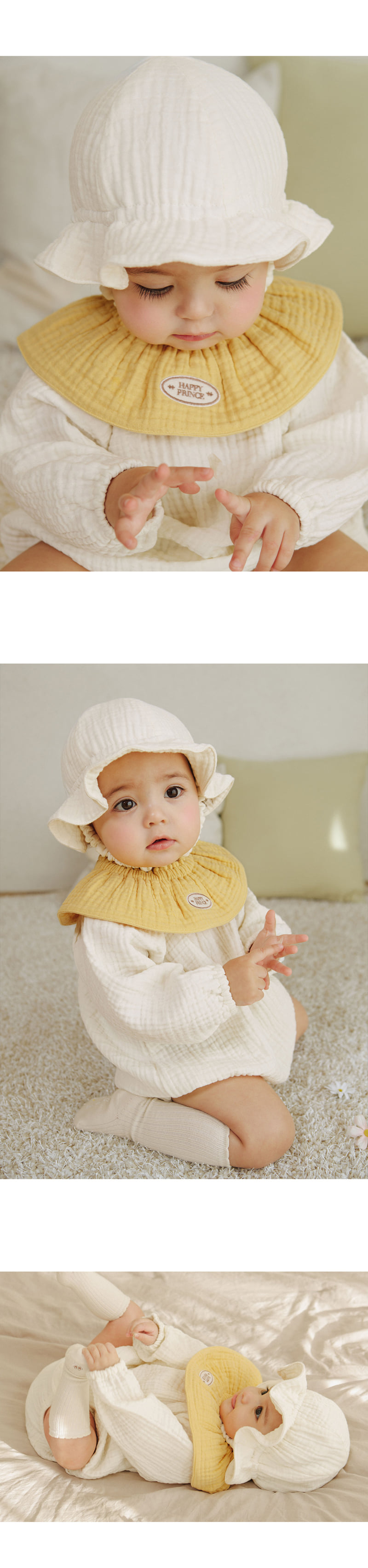 Kids Clara - Korean Baby Fashion - #babyoutfit - Happy Bebe Yoru Hat - 4
