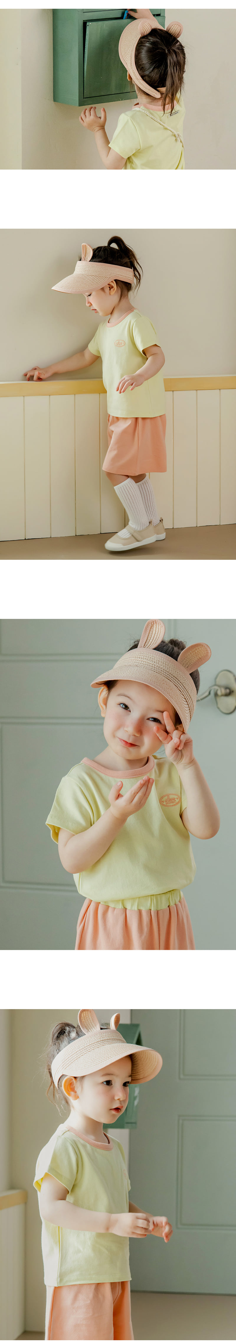 Kids Clara - Korean Baby Fashion - #babywear - Rabbit Straw Baby Sun Cap - 5