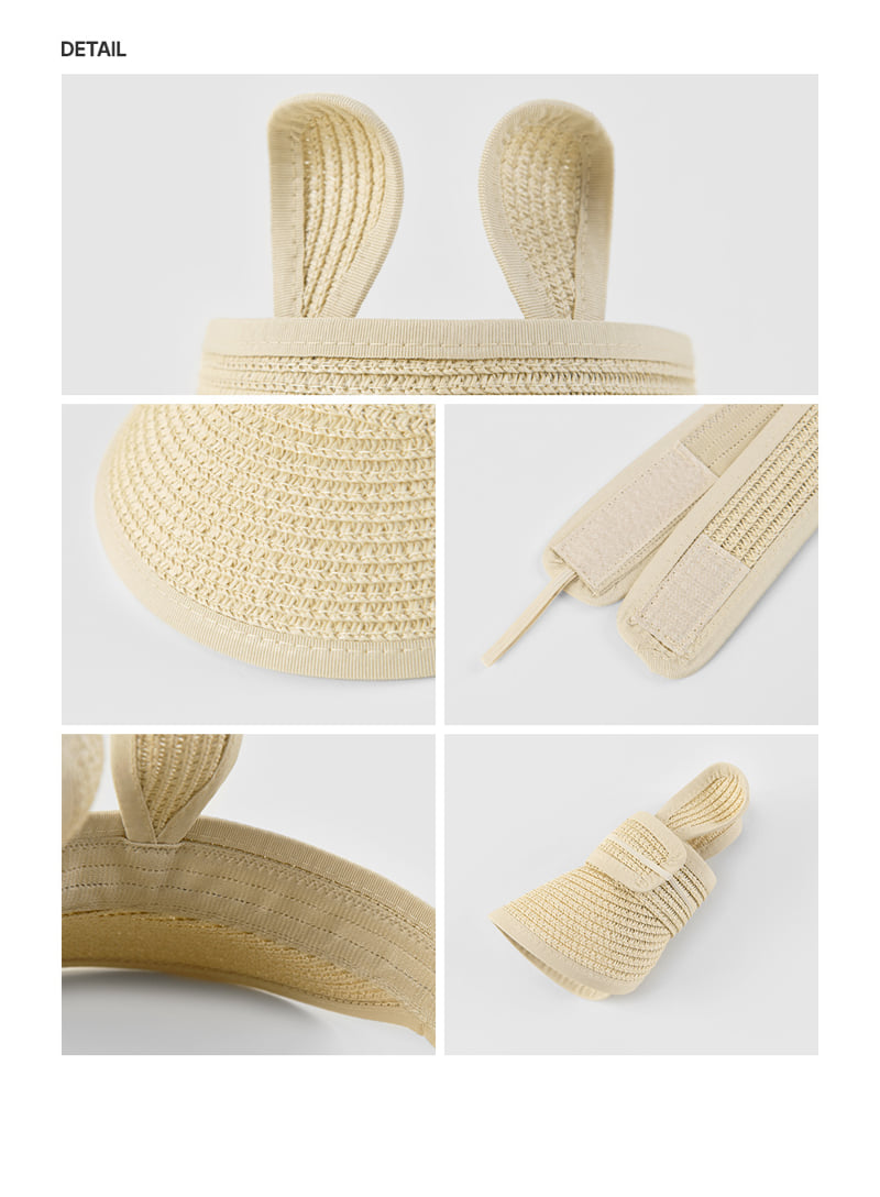 Kids Clara - Korean Baby Fashion - #onlinebabyshop - Rabbit Straw Baby Sun Cap - 7
