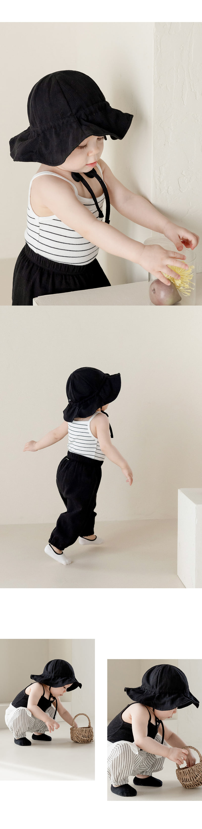 Kids Clara - Korean Baby Fashion - #onlinebabyshop - Pure Basic Ribbed Sleeveless Tee 2P Set - 5