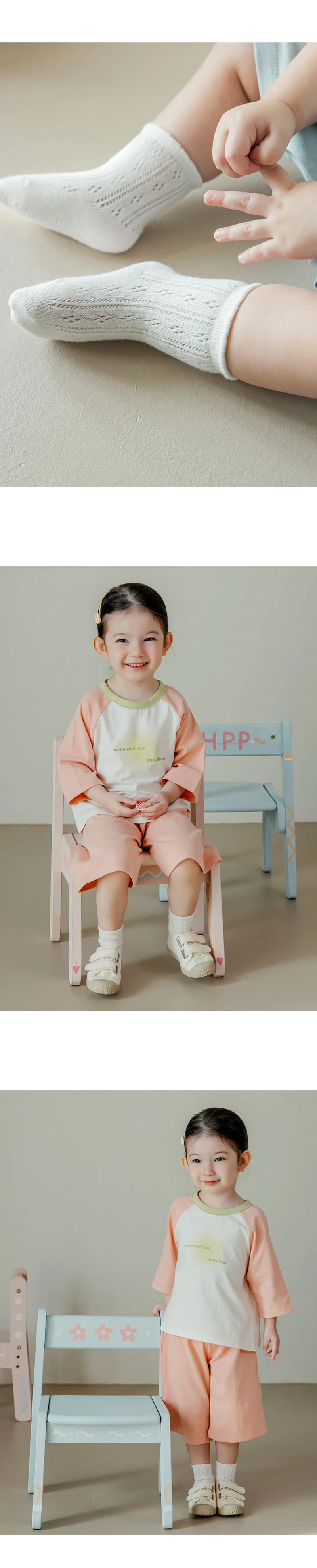 Kids Clara - Korean Baby Fashion - #onlinebabyshop - Cloud Summer Baby Socks (set of 5) - 3