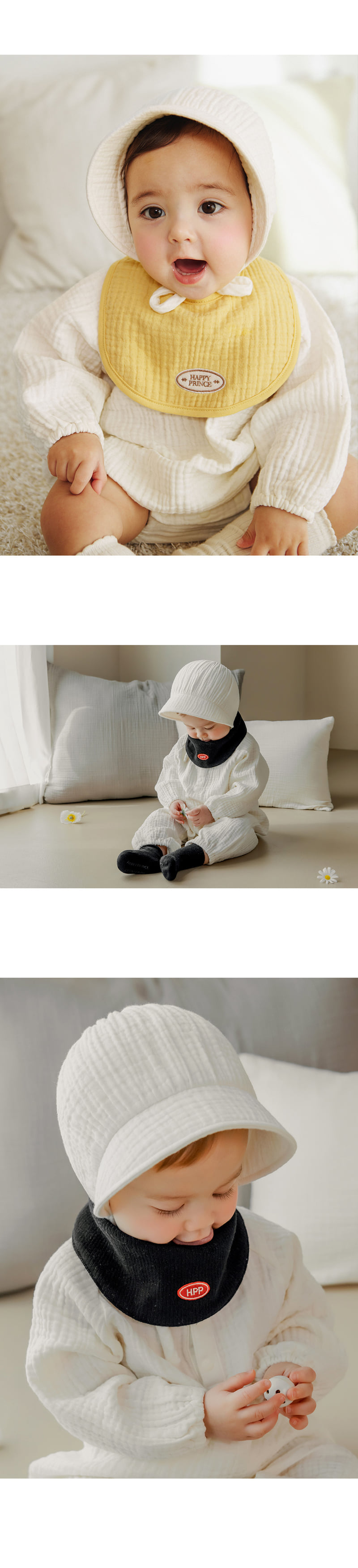 Kids Clara - Korean Baby Fashion - #smilingbaby - Happy Bebe Yoru Bonnet - 6