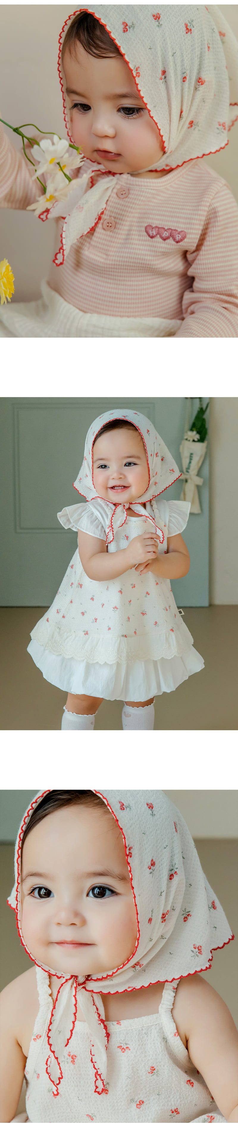 Kids Clara - Korean Baby Fashion - #smilingbaby - Shuri Baby Hair Kerchief (set of 5) - 2