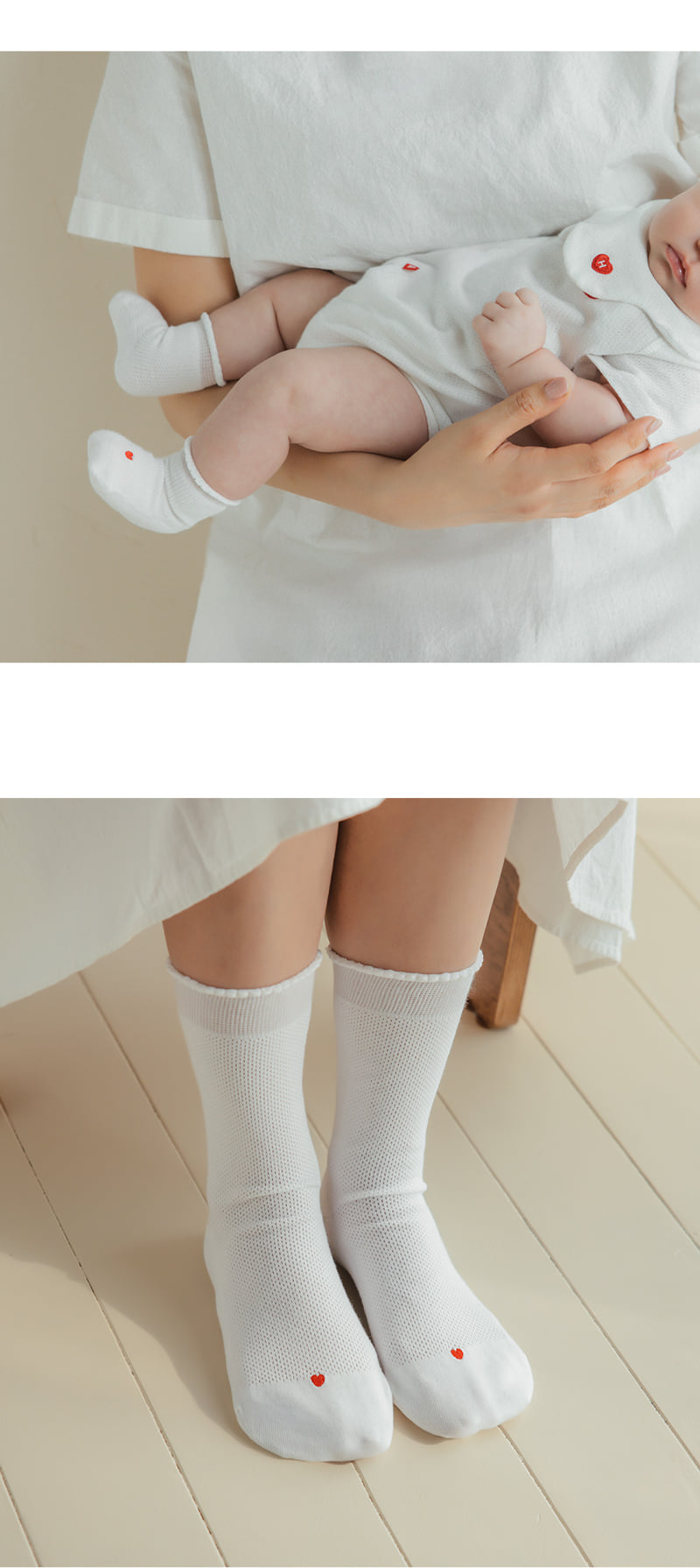 Kids Clara - Korean Women Fashion - #vintagekidsstyle - HPP Non-Compression Mom Baby Summer Socks Set (set of 5) - 9