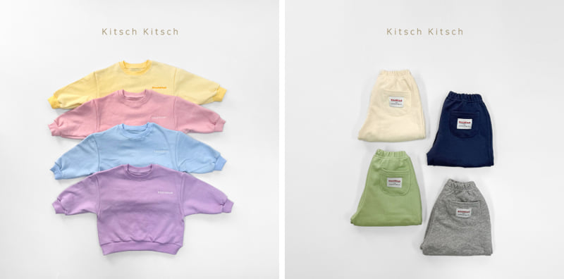 Kitsch Kitsch - Korean Children Fashion - #Kfashion4kids - Butter Soft Sweet Top Bottom Set - 6