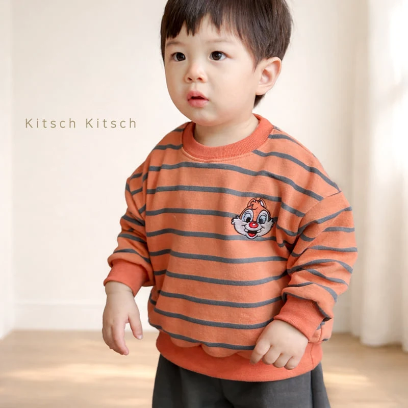 Kitsch Kitsch - Korean Children Fashion - #childofig - D Retro Color Chip Stripe Top Bottom Set - 11
