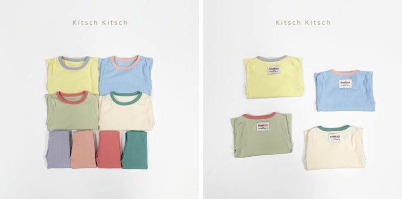 Kitsch Kitsch - Korean Children Fashion - #kidsstore - Daily Curve Ribbed Easywear - 5
