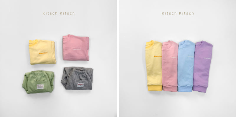 Kitsch Kitsch - Korean Children Fashion - #kidsshorts - Butter Soft Sweet Top Bottom Set - 4