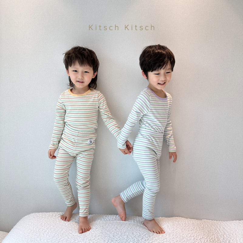 Kitsch Kitsch - Korean Children Fashion - #littlefashionista - Mellow Stripe Easywear - 9