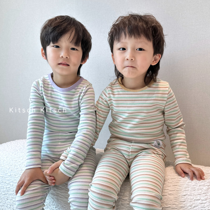 Kitsch Kitsch - Korean Children Fashion - #magicofchildhood - Mellow Stripe Easywear - 10