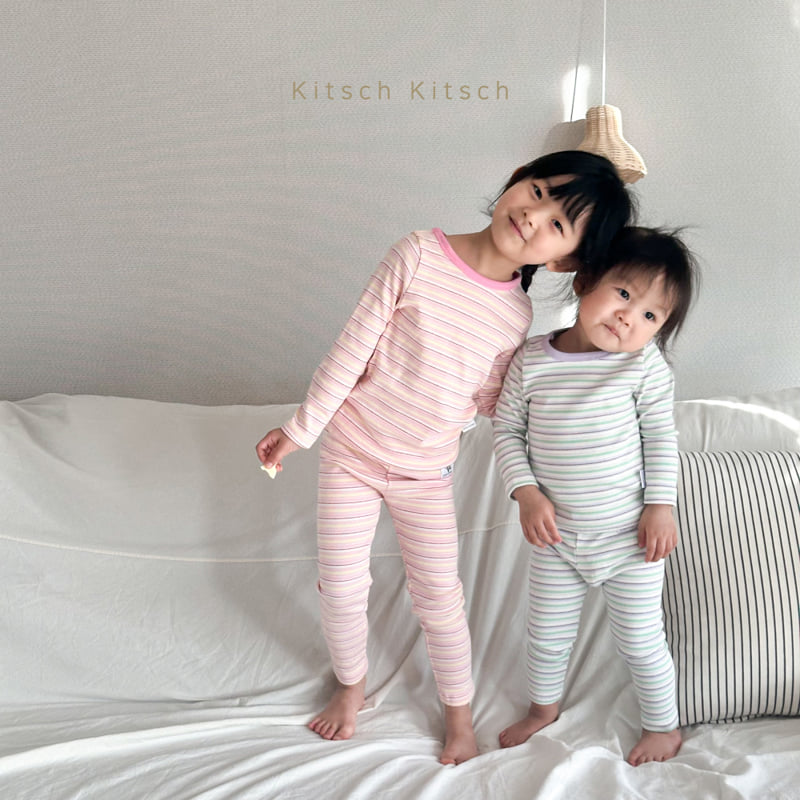 Kitsch Kitsch - Korean Children Fashion - #minifashionista - Mellow Stripe Easywear - 11