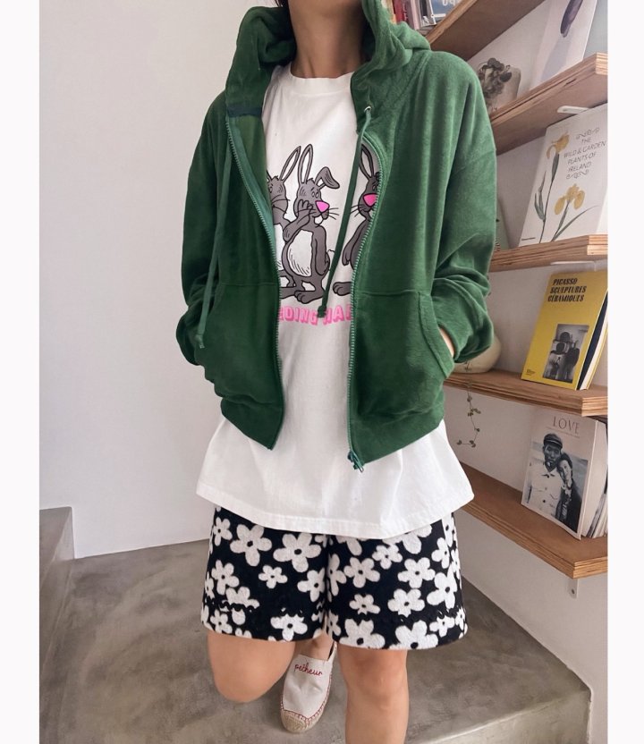 Lagrass - Korean Women Fashion - #momslook - Sien Hood Zip-Up