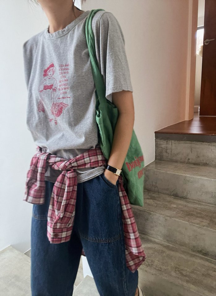 Lagrass - Korean Women Fashion - #momslook - Little Girl Tee - 9