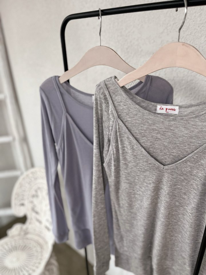 Lagrass - Korean Women Fashion - #momslook - Biela Tee - 12