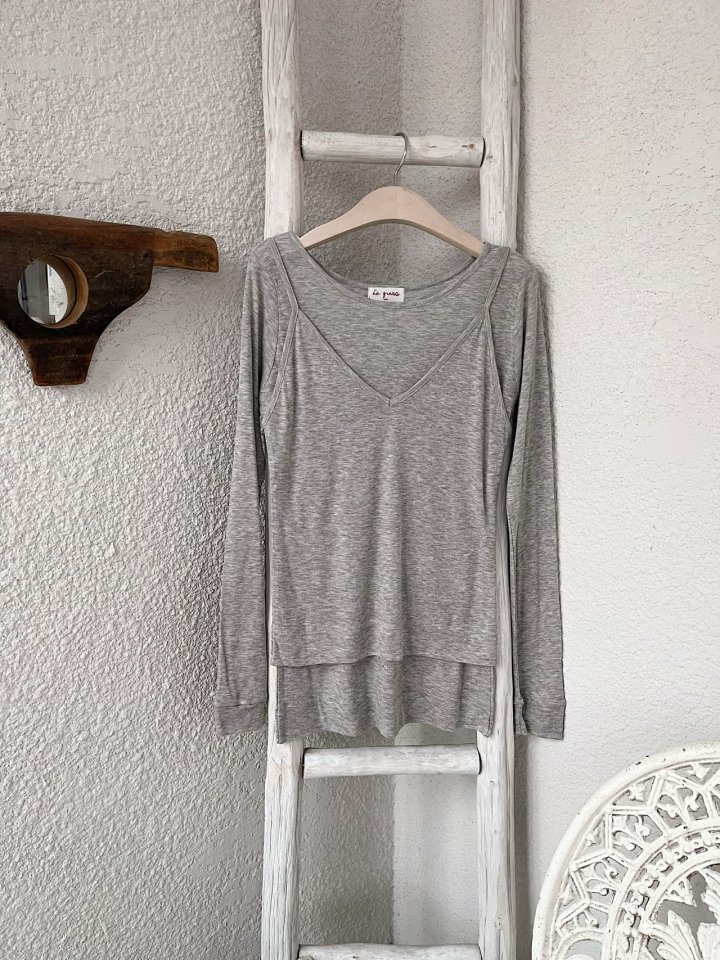 Lagrass - Korean Women Fashion - #momslook - Biela Tee - 8