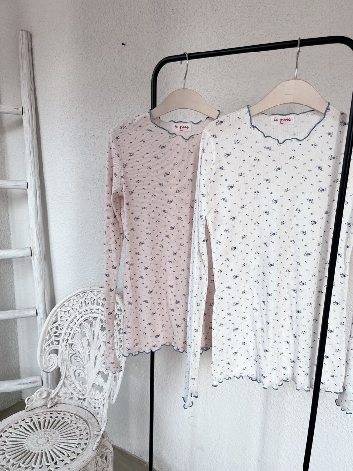 Lagrass - Korean Women Fashion - #momslook - Aret Ribbed Tee - 3