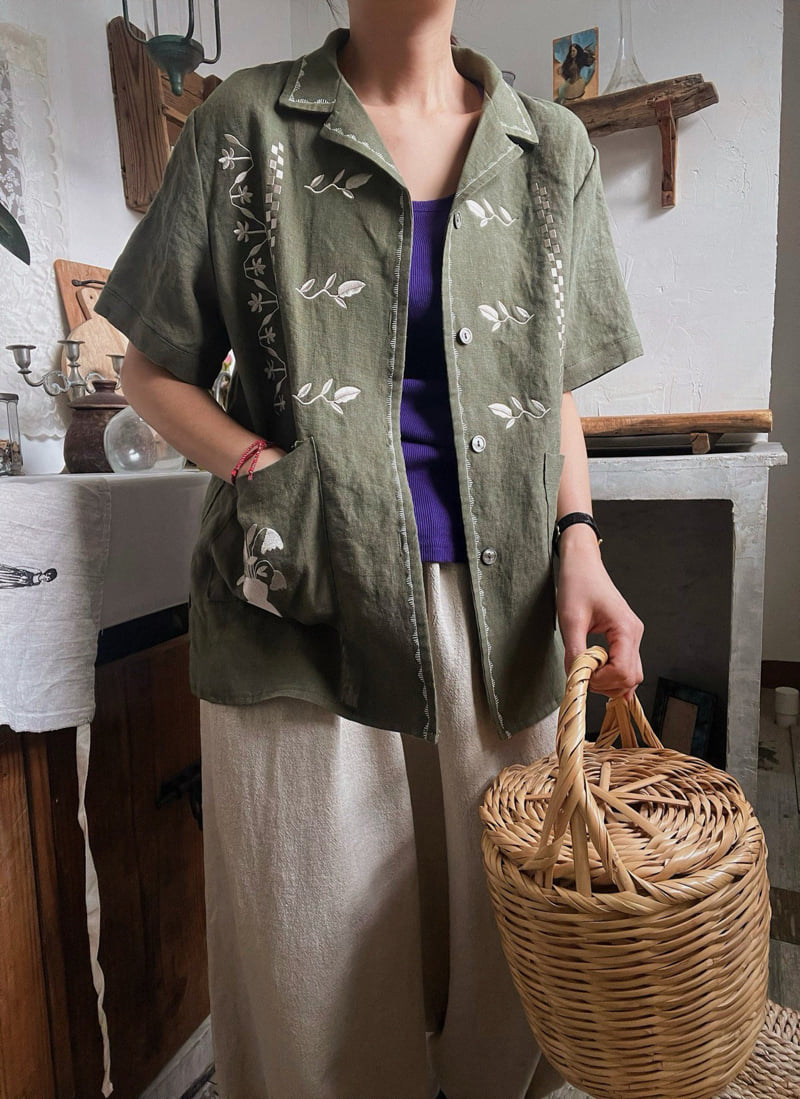Lagrass - Korean Women Fashion - #momslook - Croc Shirt