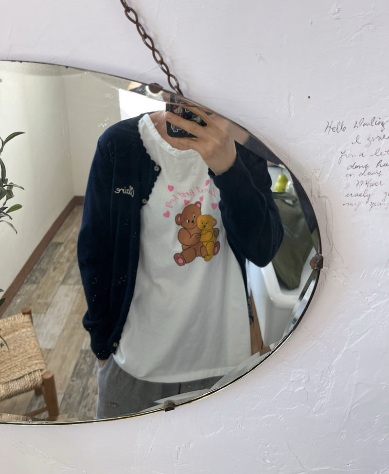 Lagrass - Korean Women Fashion - #momslook - Love Bear Tee - 10