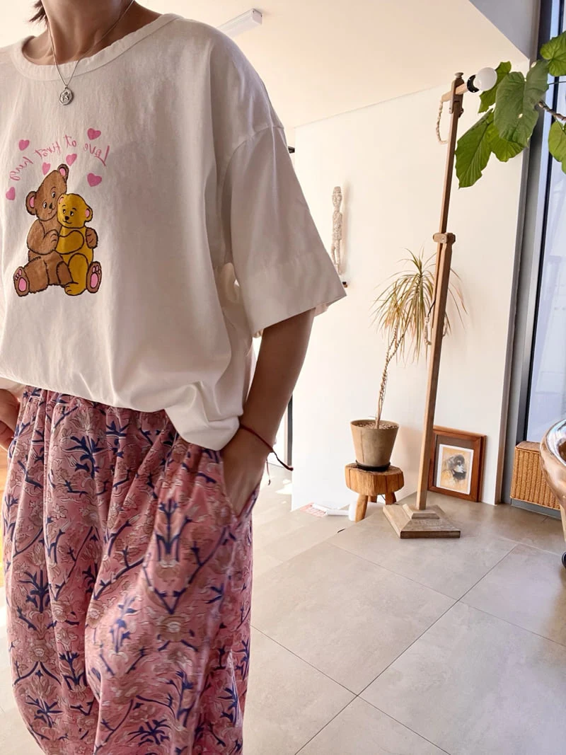 Lagrass - Korean Women Fashion - #momslook - Love Bear Tee - 8