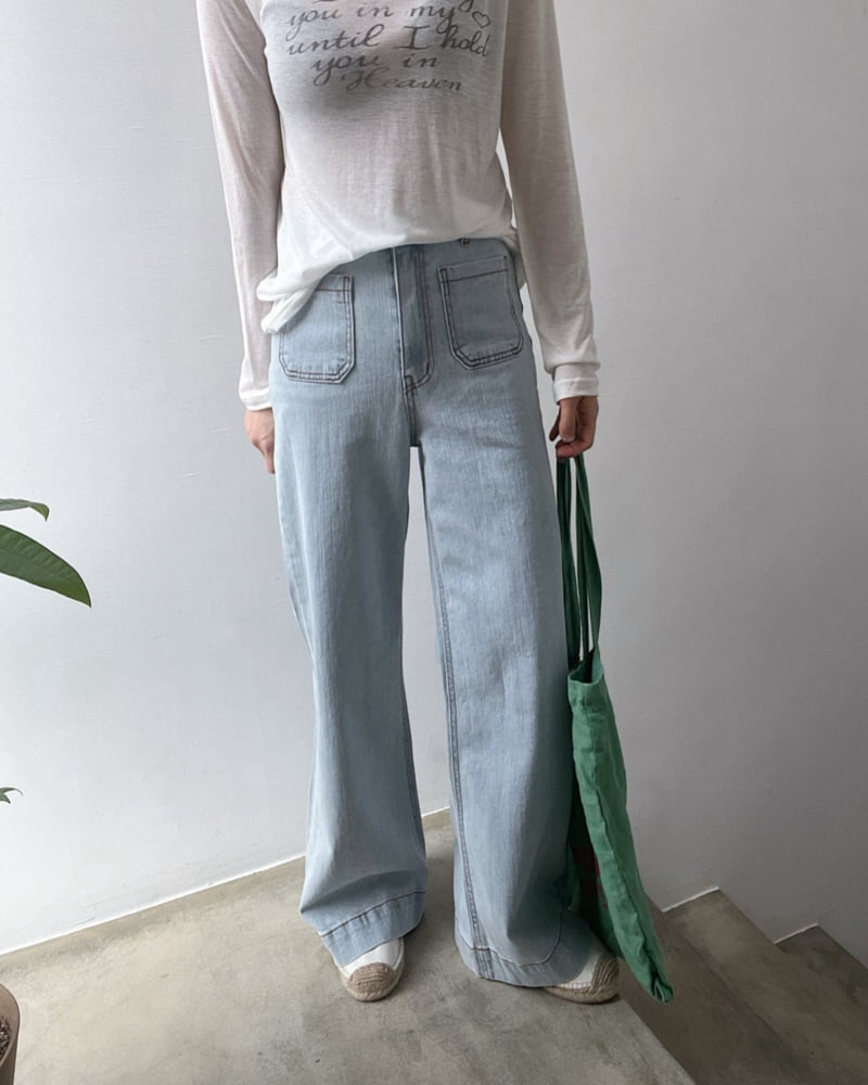 Lagrass - Korean Women Fashion - #momslook - Jane Denim Pants