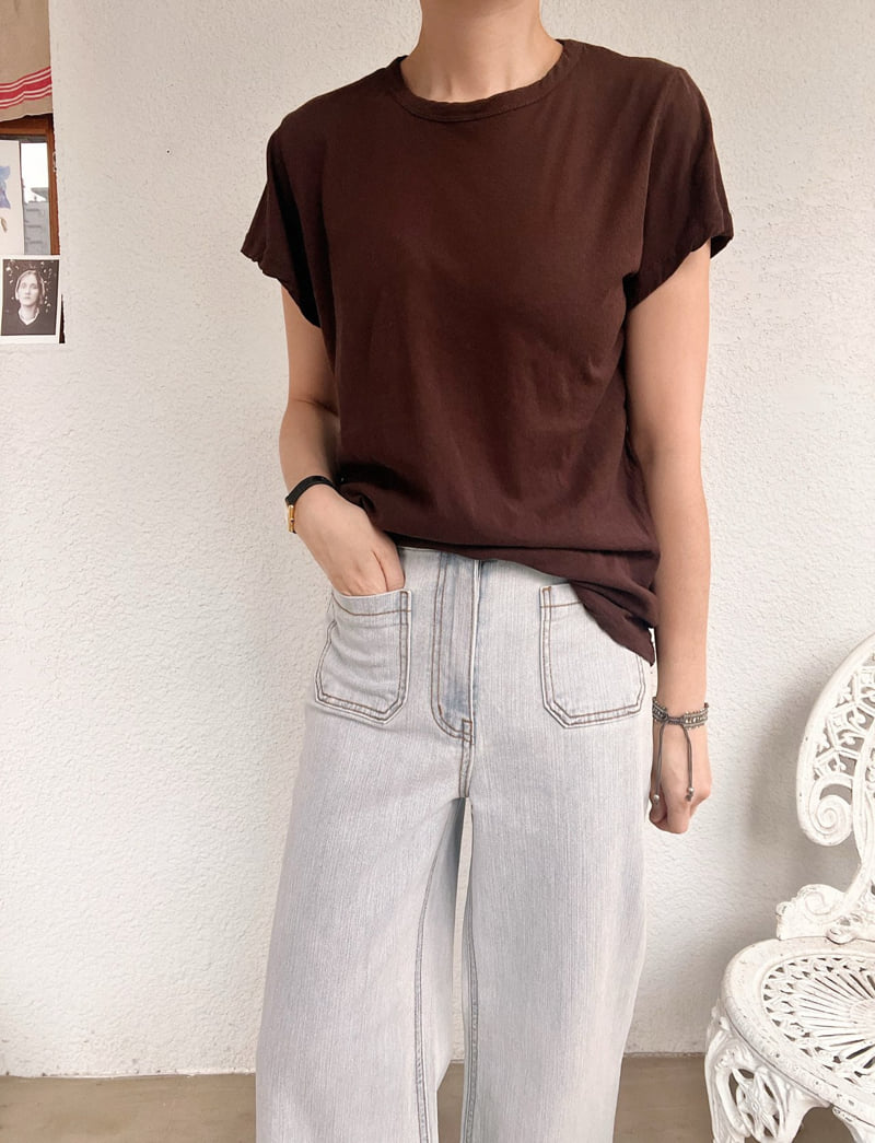 Lagrass - Korean Women Fashion - #momslook - Musk Tee - 3