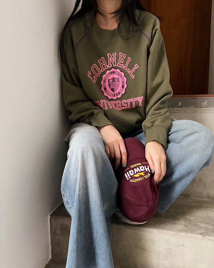 Lagrass - Korean Women Fashion - #restrostyle - Cornell Sweatshirt - 2