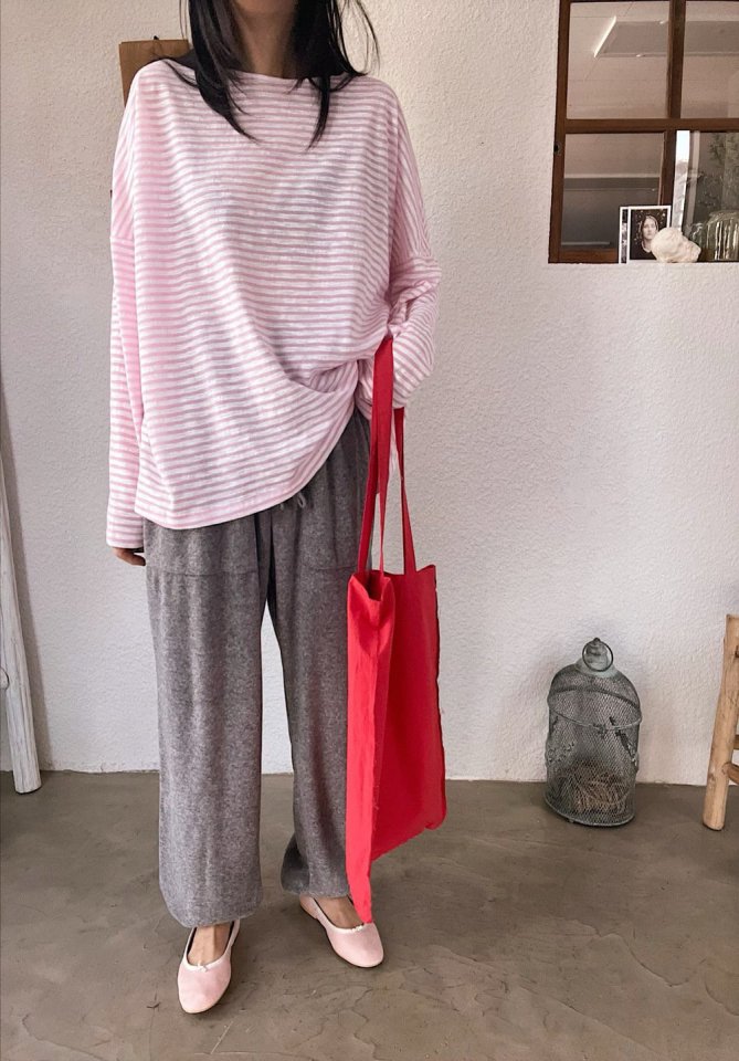 Lagrass - Korean Women Fashion - #restrostyle - Russ Stripe Tee - 7