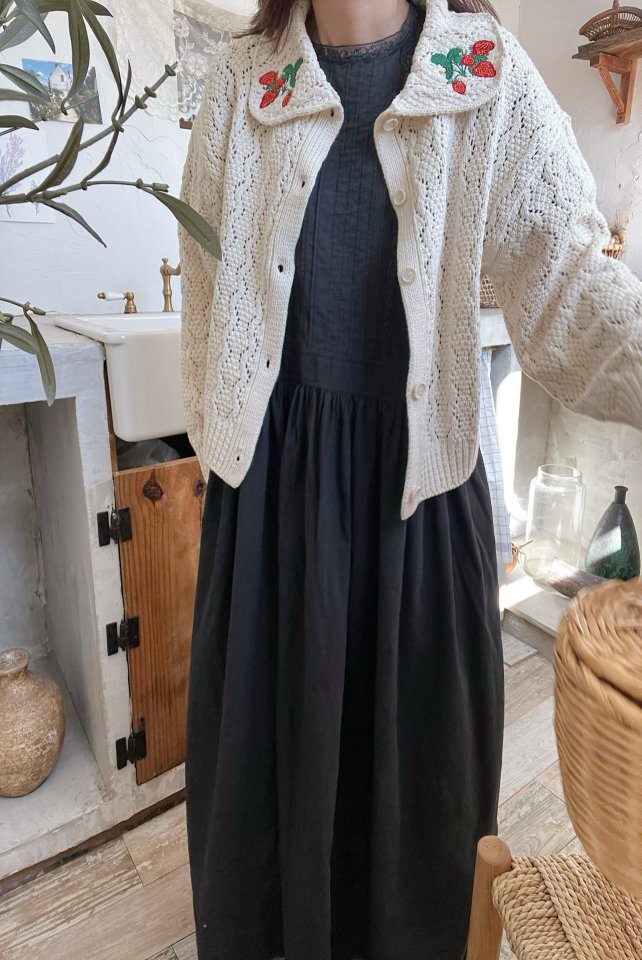 Lagrass - Korean Women Fashion - #romanticstyle - Berry Cardigan - 5