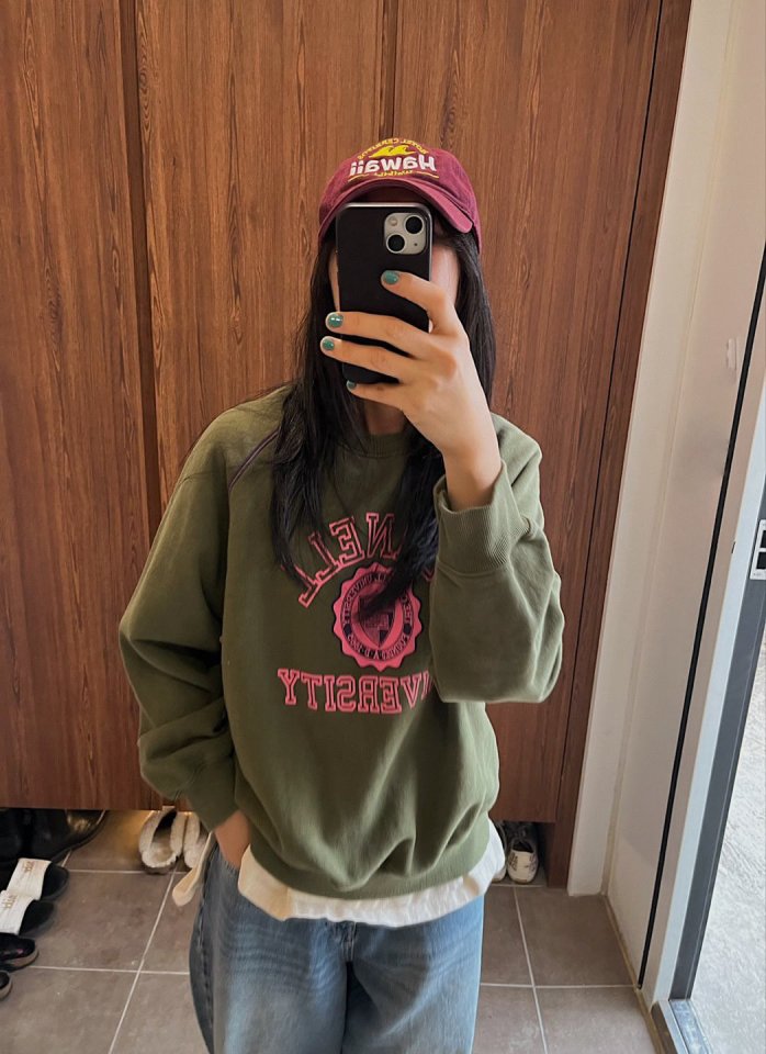 Lagrass - Korean Women Fashion - #romanticstyle - Cornell Sweatshirt - 3