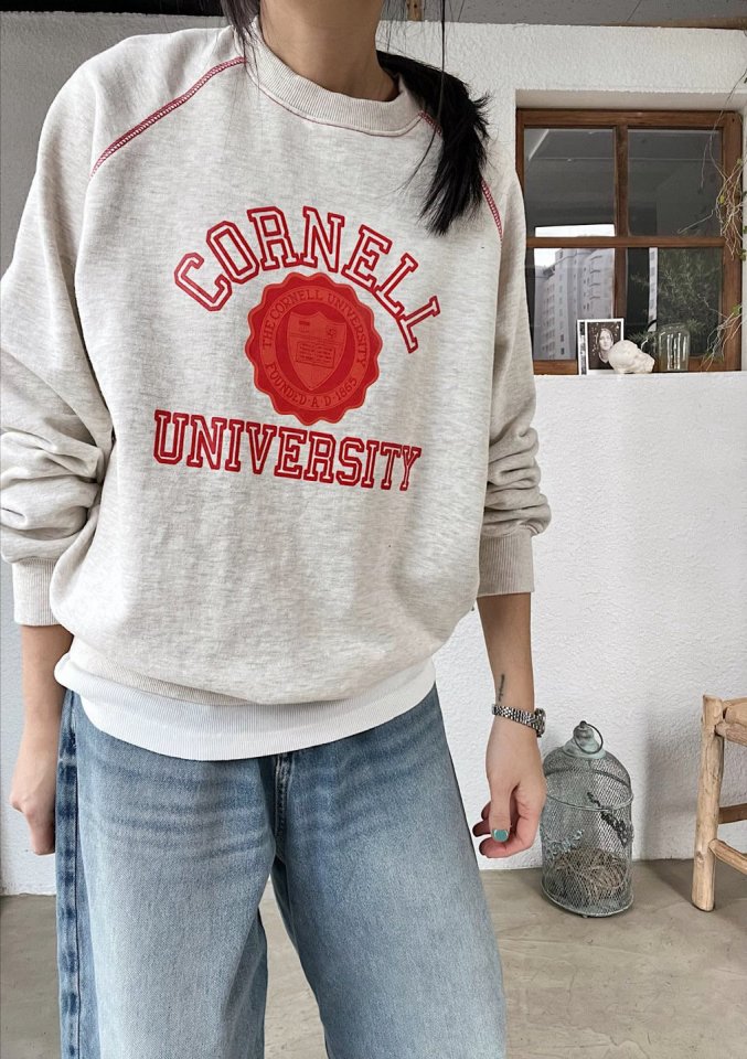 Lagrass - Korean Women Fashion - #romanticstyle - Cornell Sweatshirt - 4