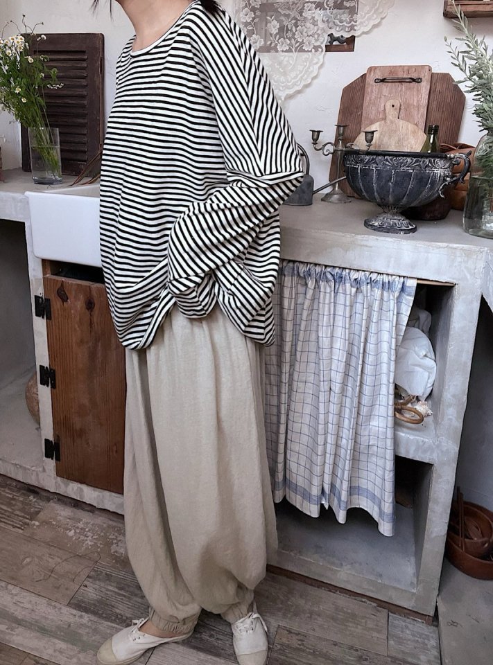 Lagrass - Korean Women Fashion - #shopsmall - Russ Stripe Tee - 9