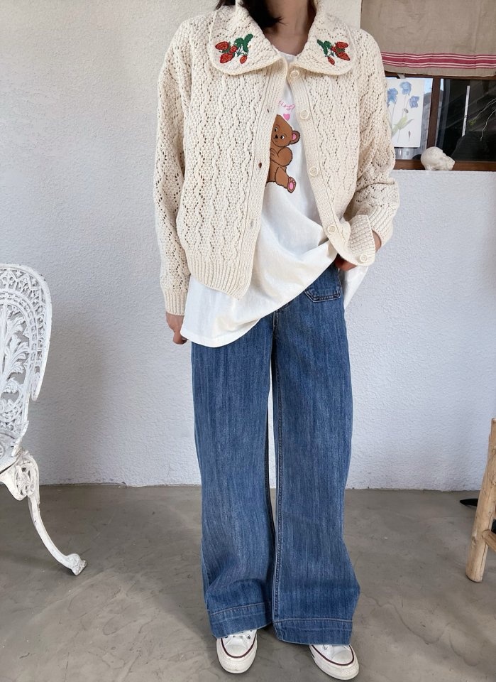 Lagrass - Korean Women Fashion - #thatsdarling - Berry Cardigan - 7
