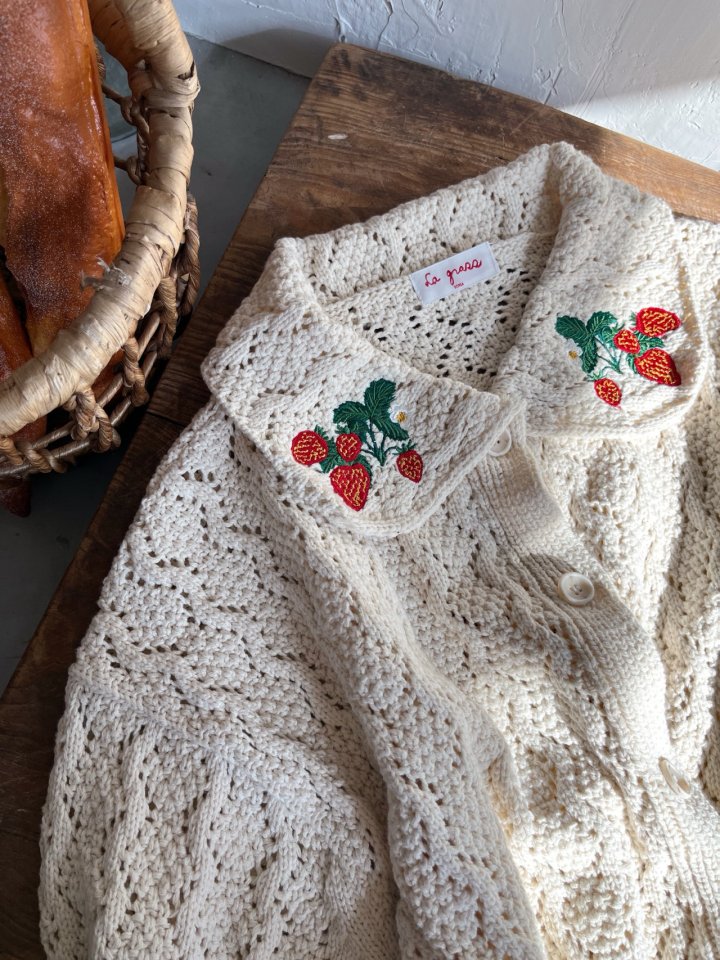 Lagrass - Korean Women Fashion - #vintageinspired - Berry Cardigan