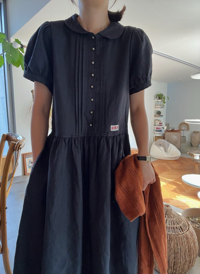 Lagrass - Korean Women Fashion - #vintageinspired - Herringbone One-piece - 4