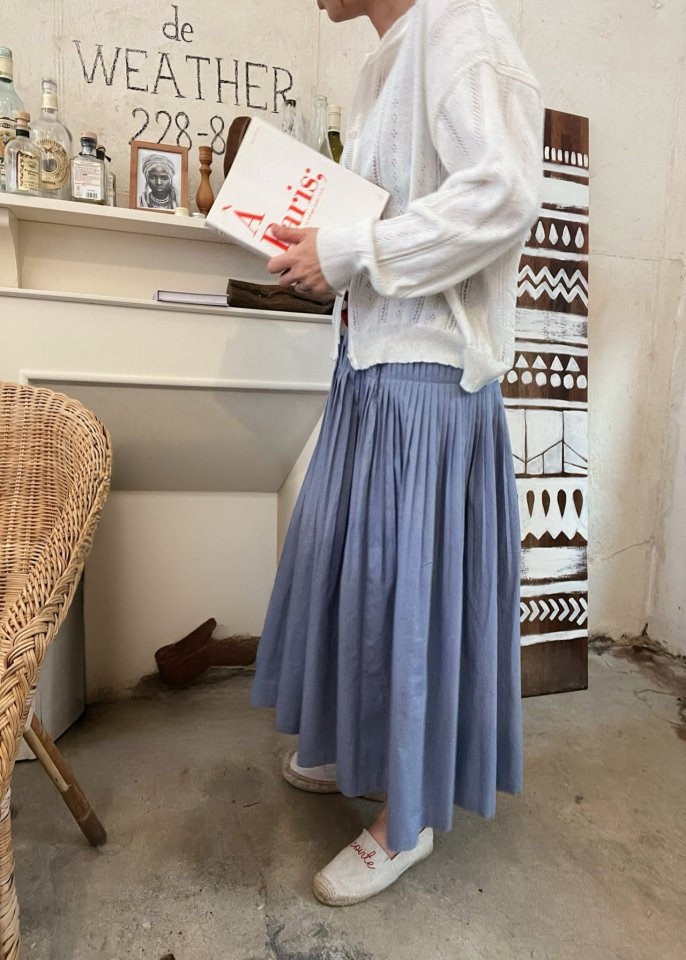 Lagrass - Korean Women Fashion - #womensfashion - Textured Pleated Skirt - 12