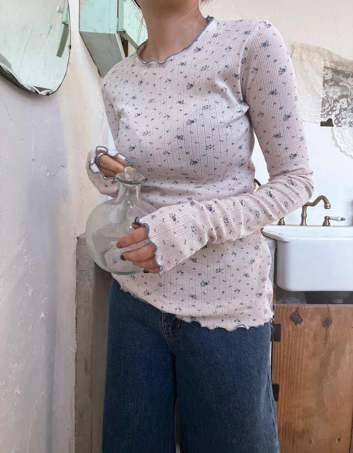 Lagrass - Korean Women Fashion - #momslook - Aret Ribbed Tee - 4