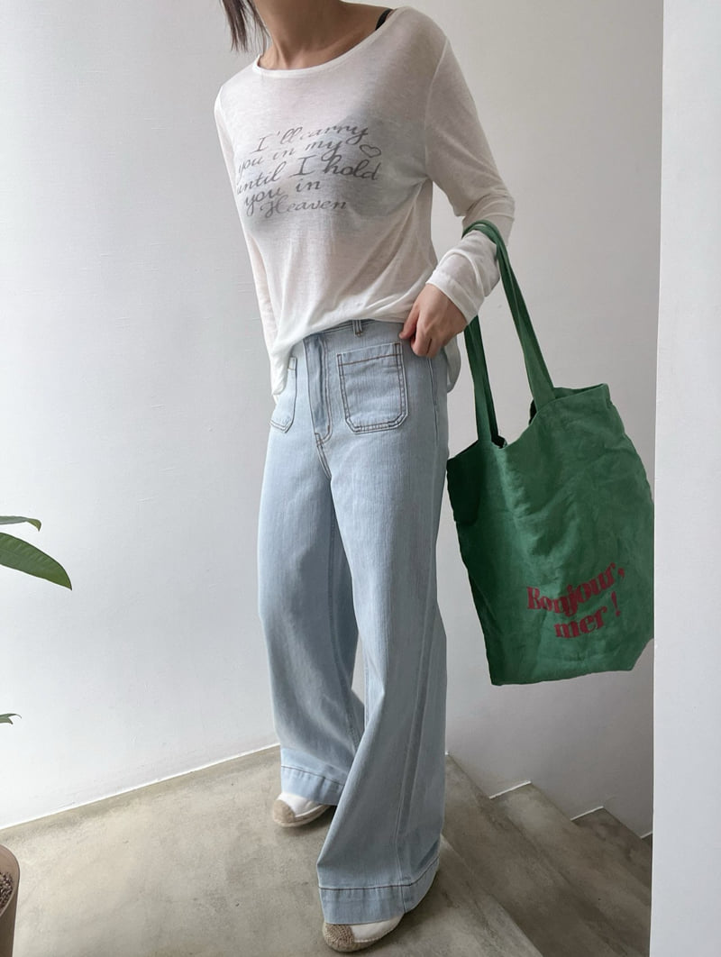 Lagrass - Korean Women Fashion - #womensfashion - Jane Denim Pants - 6