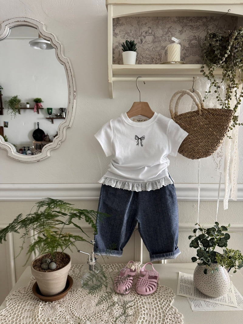 Le petitmot - Korean Children Fashion - #childofig - Ribbon Shirring Tee - 5