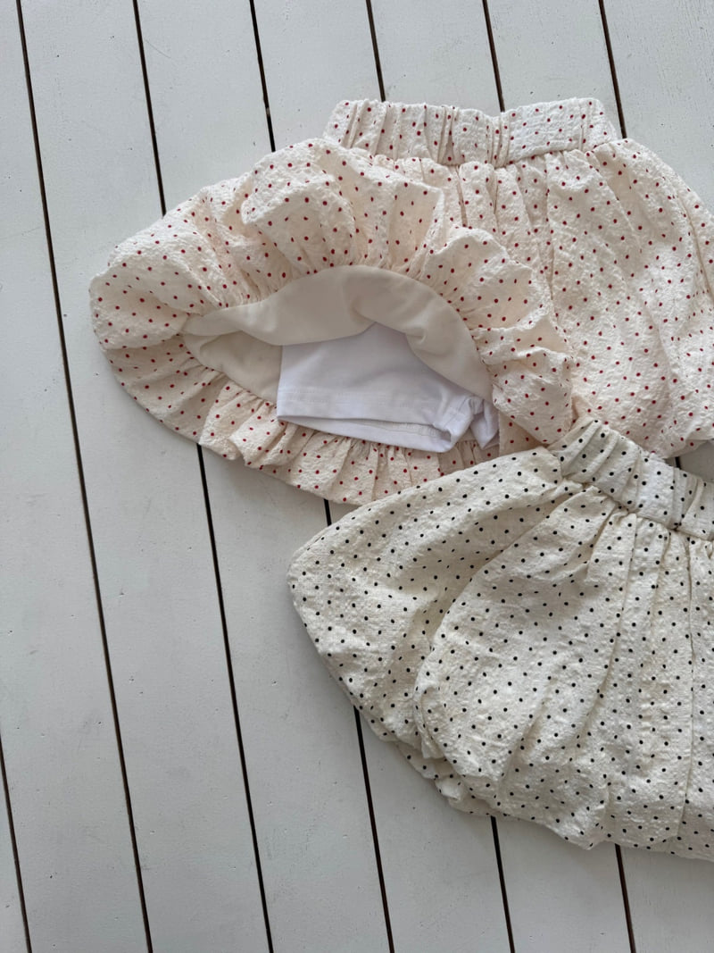 Le petitmot - Korean Children Fashion - #childofig - Dot Balloon Skirt - 4