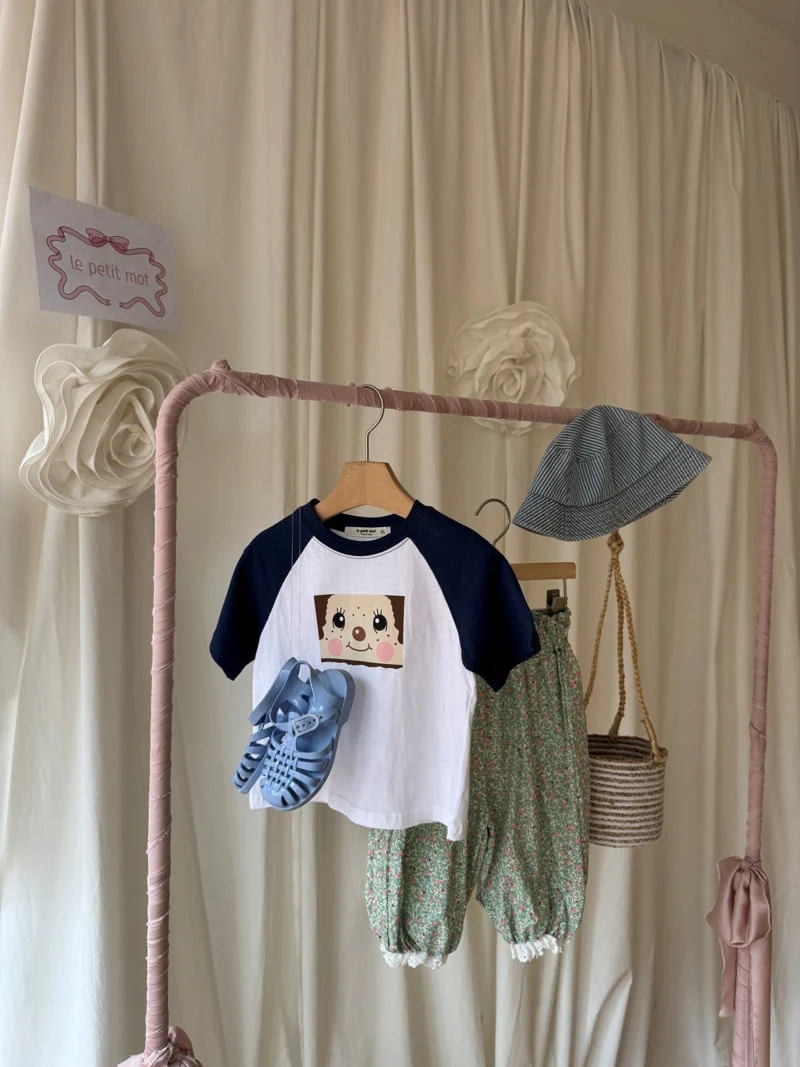 Le petitmot - Korean Children Fashion - #childofig - Face Raglan Tee - 6