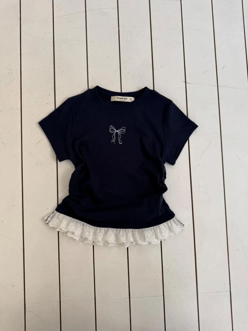 Le petitmot - Korean Children Fashion - #designkidswear - Ribbon Shirring Tee - 8
