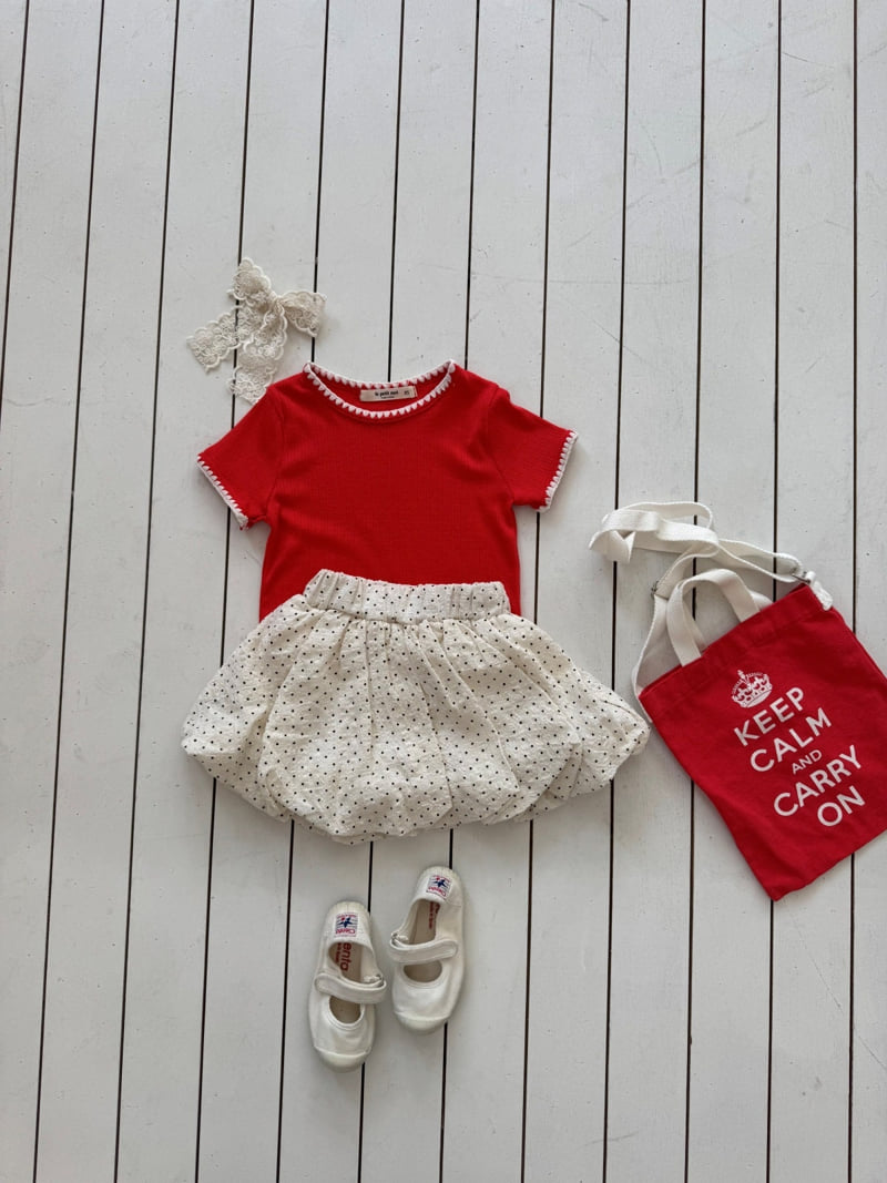 Le petitmot - Korean Children Fashion - #designkidswear - Dot Balloon Skirt - 6