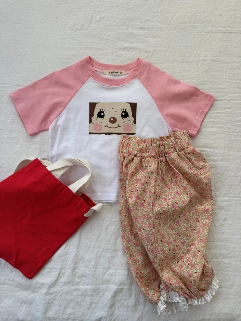Le petitmot - Korean Children Fashion - #designkidswear - Face Raglan Tee - 8