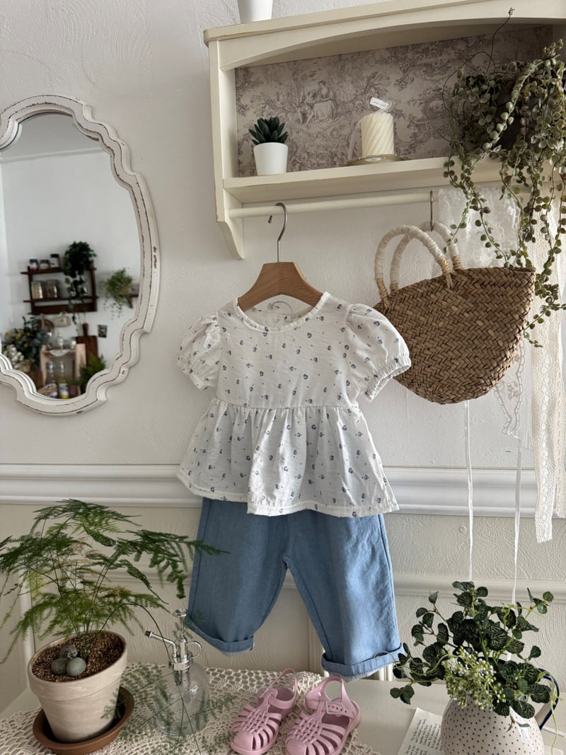 Le petitmot - Korean Children Fashion - #discoveringself - Slub Denim Pants - 4