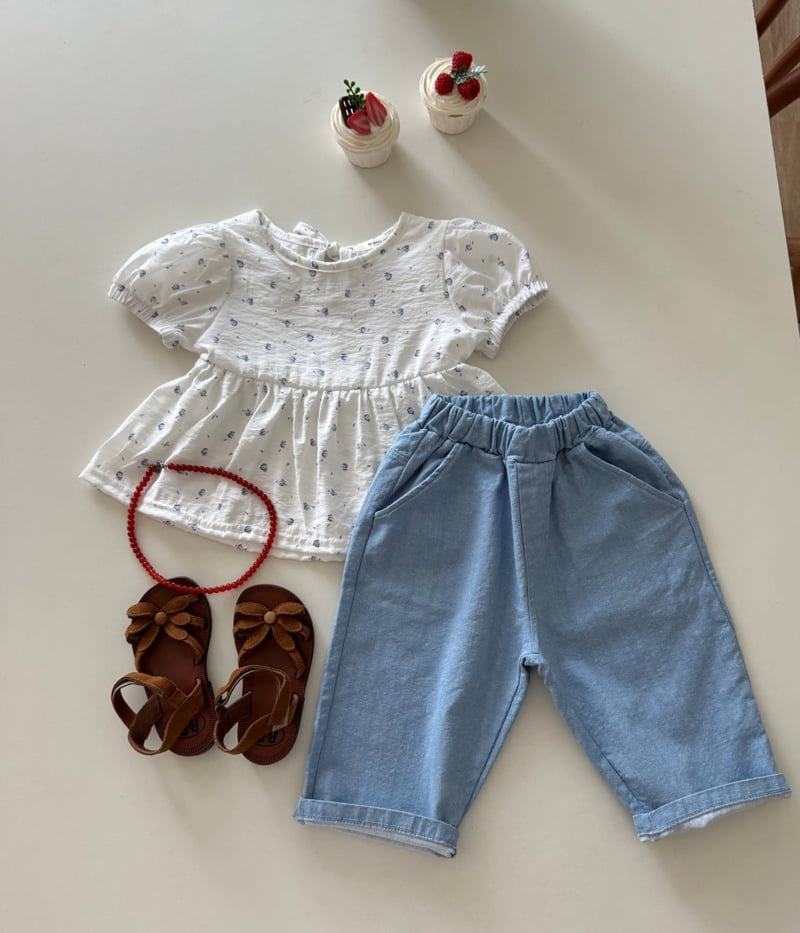 Le petitmot - Korean Children Fashion - #kidsshorts - Slub Denim Pants - 5